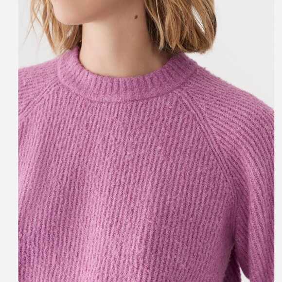 Frank and Oak Seawool Crewneck Sweater in Mulberry - Medium - Picture 2 of 6